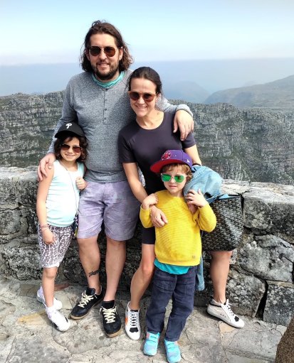 Toronto resident Brianna Davies and family on vacation in South Africa in March 2020