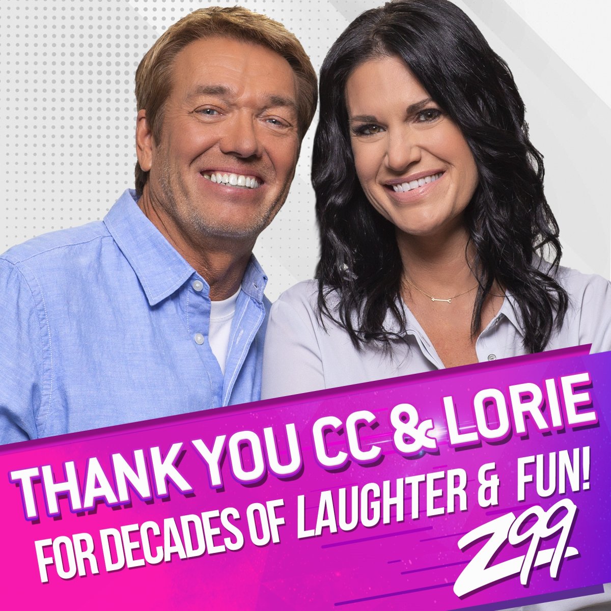 A date has not been determined yet for the last CC and Lorie morning broadcast on Z99. 