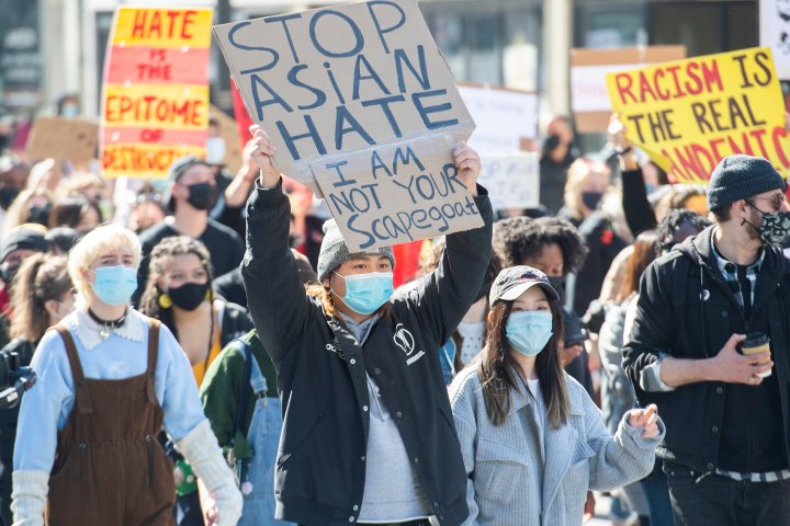 Thousands march in Montreal to denounce the rise of anti-Asian hate crime