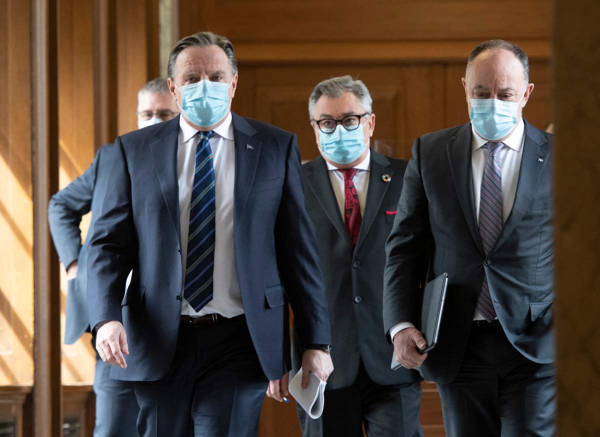 This comes as officials announced that Premier François Legault will hold a press conference at 5 p.m. on Tuesday announcing new COVID-19 health measures.