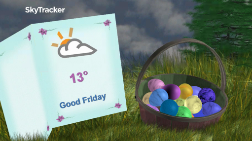 Clouds return to the region for Good Friday.