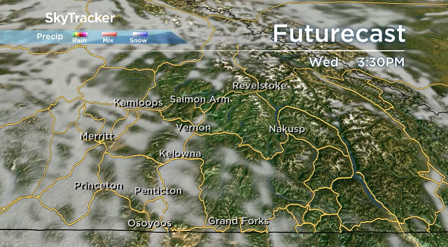 Clouds roll back in after a sunny start to the day on Wednesday.