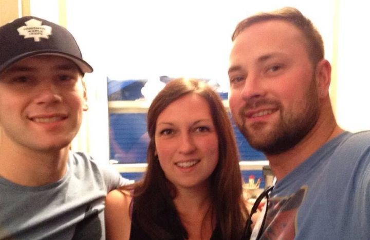 Brad Coates was killed on March 15 in a fatal hit and run in south Edmonton. He is pictured here with his sister and brother.