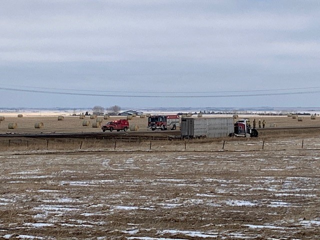The driver of an SUV was killed in a crash with a semi truck on a rural Alberta highway on Thursday. 