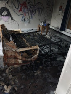 Saskatoon fire crews responded to an apartment suite fire on Sunday morning and found the suite filled with smoke and a couch on fire. 