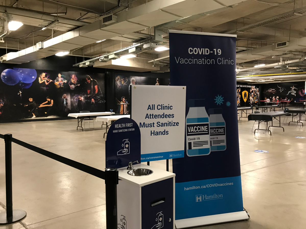 Take a look inside Hamilton’s mass COVID-19 vaccination clinic at FirstOntario Centre - image