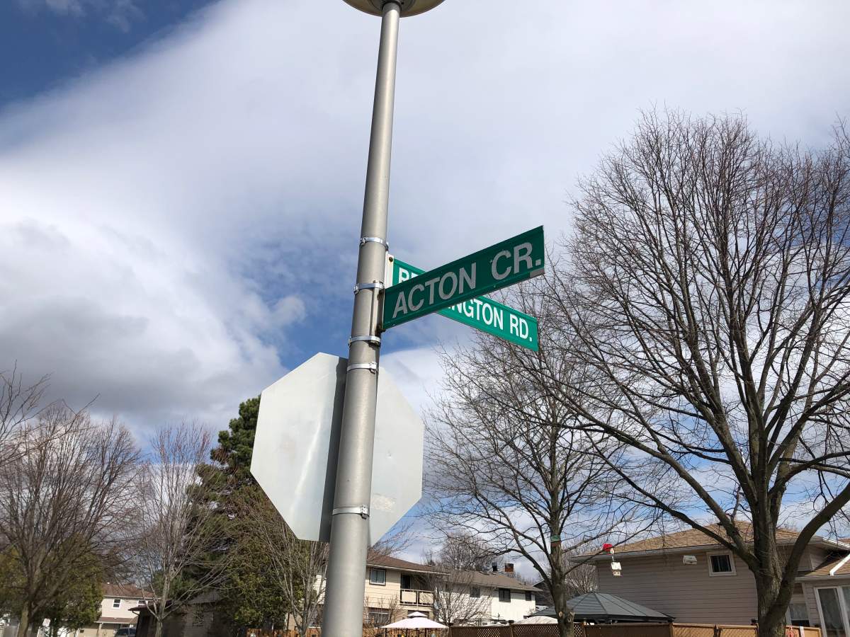 It was around 7 p.m. on Tuesday when a citizen inside his home on Acton Crescent near Bridlington Road heard a loud noise, according to police.