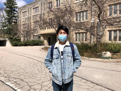 First-year student Jack Liang says he’s grateful to live off-campus, which he feels is safer than living in residence from a COVID-19 standpoint.