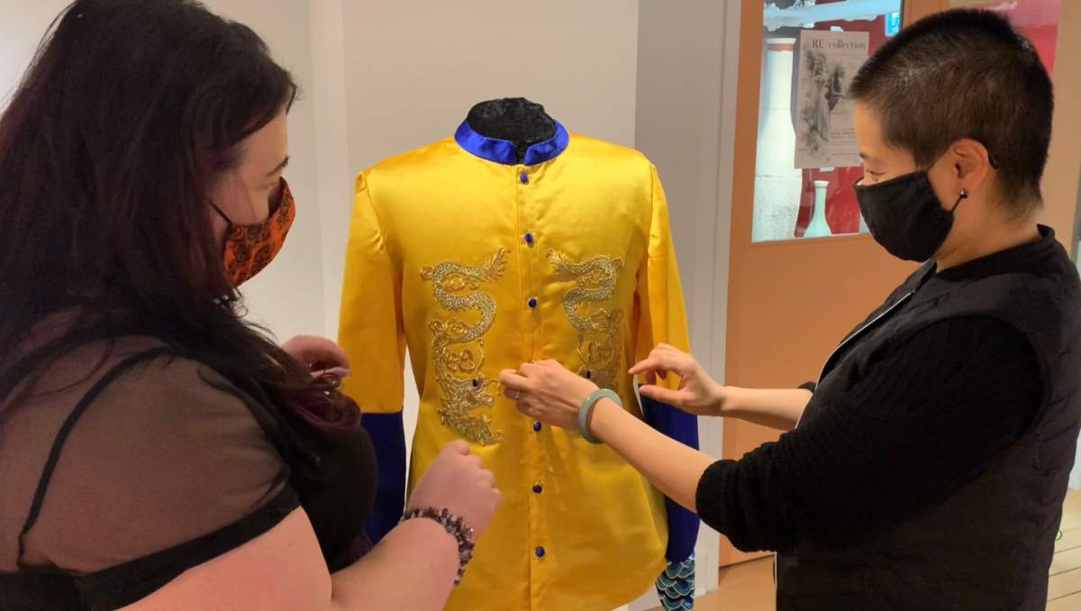 Echo Chen with her working professional jacket from the Forbidden City collection.