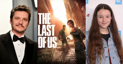 Left to right: Actor Pedro Pascal, ‘The Last of Us’ video game cover, and actress Bella Ramsey.