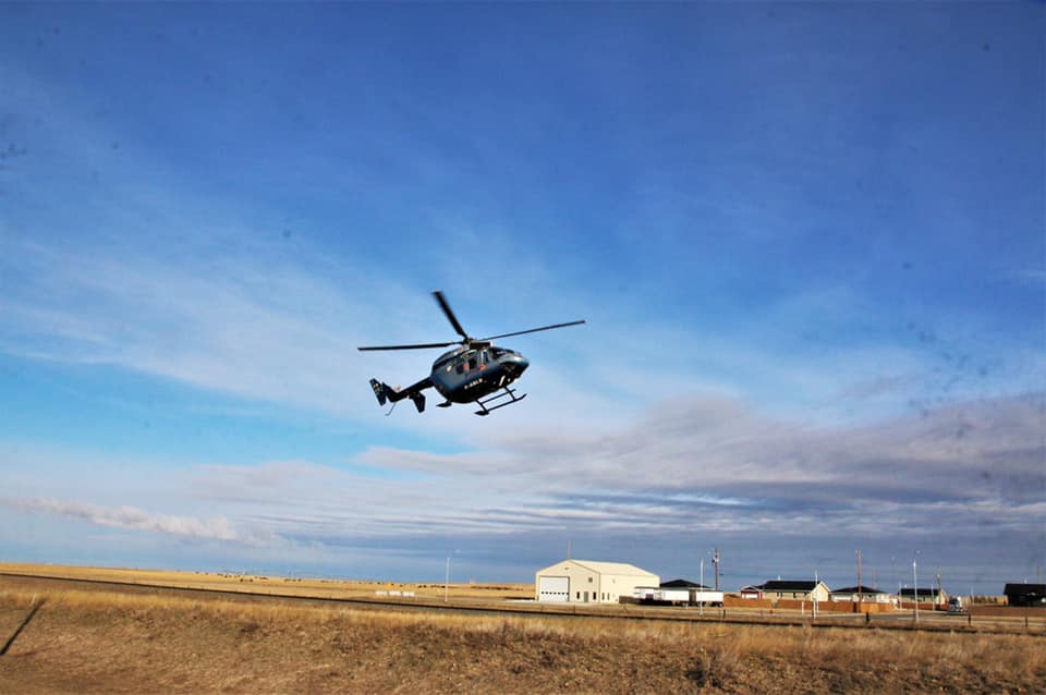 HALO Air Ambulance responded to a head on collision on Sunday.