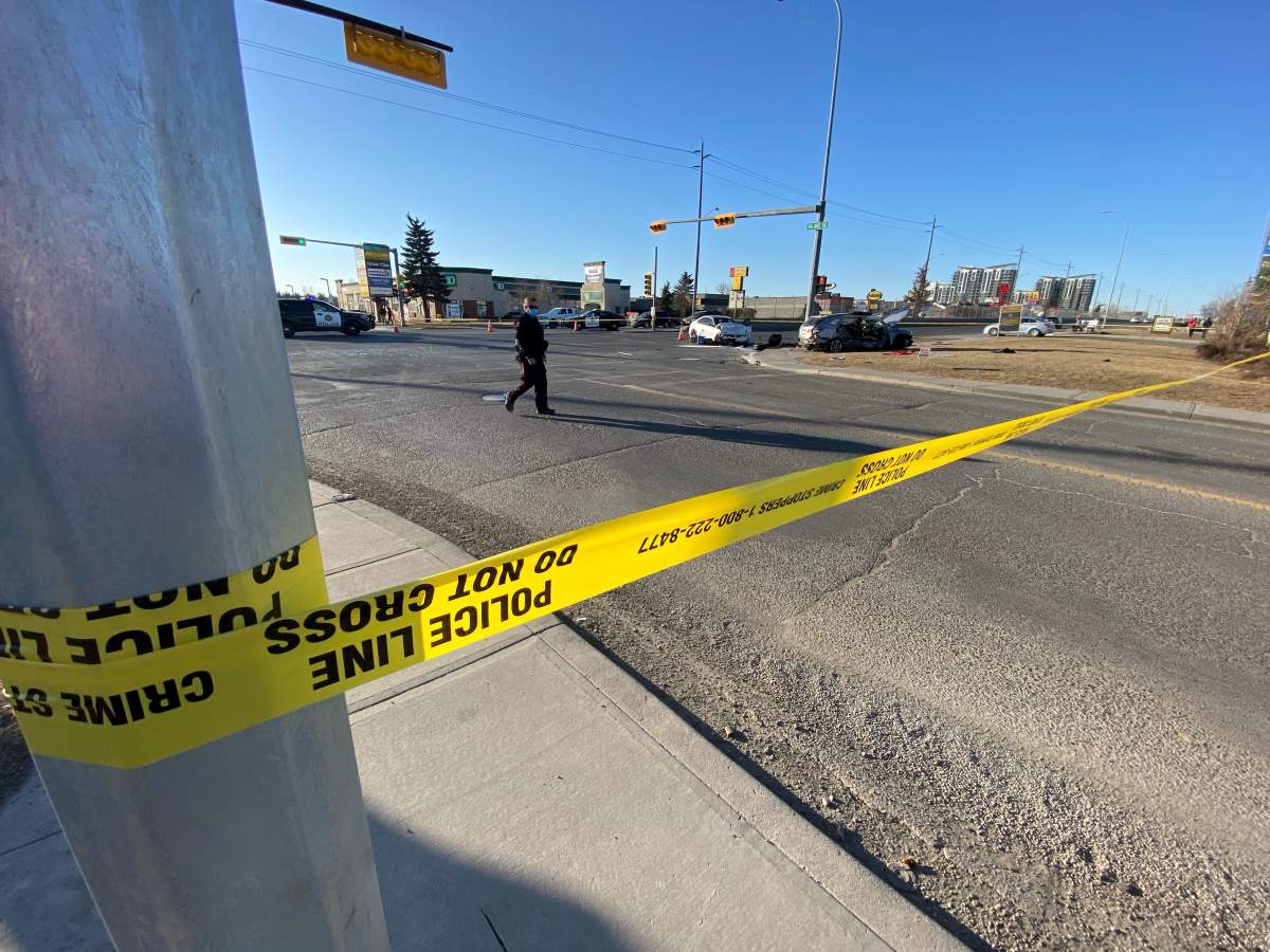 Calgary police are investigating a multi-vehicle crash that sent a child to hospital with life-threatening injuries.