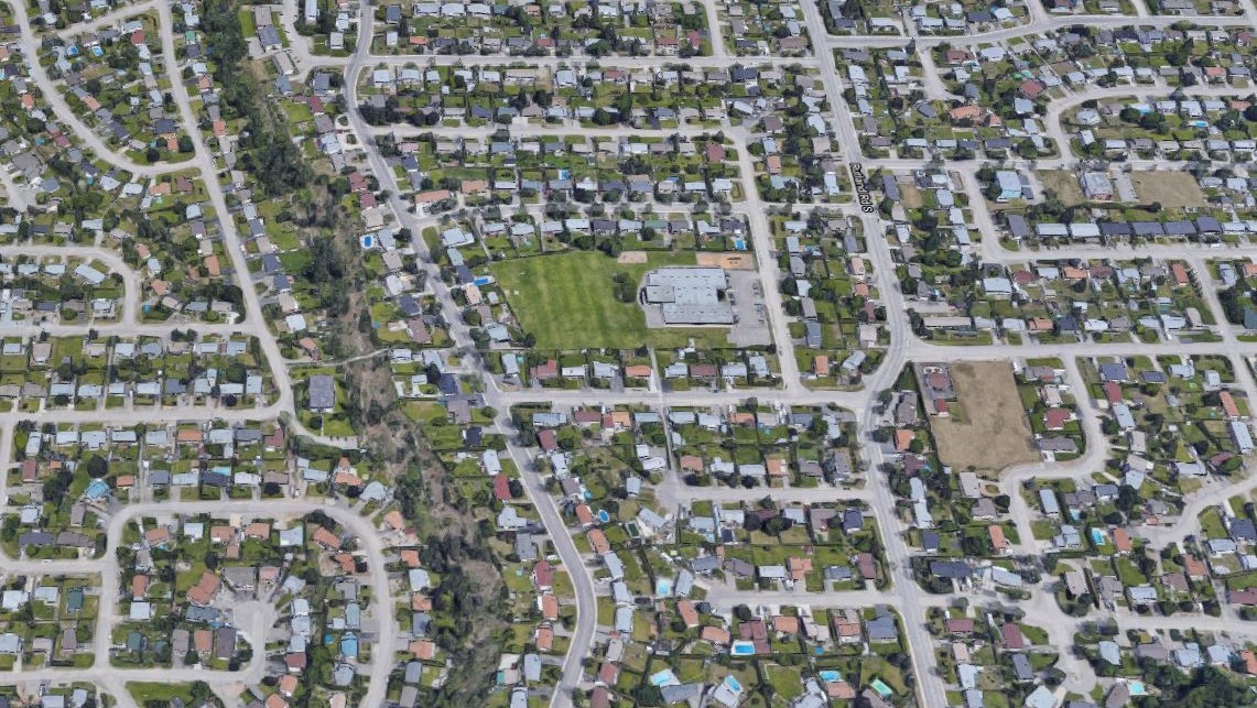 File photo of homes and streets in Kelowna, B.C.