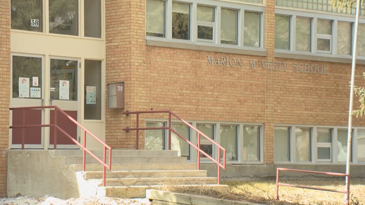 Marion McVeety School in Regina is moving to remote learning beginning Wednesday due to a recent spike in COVID-19 cases. 
