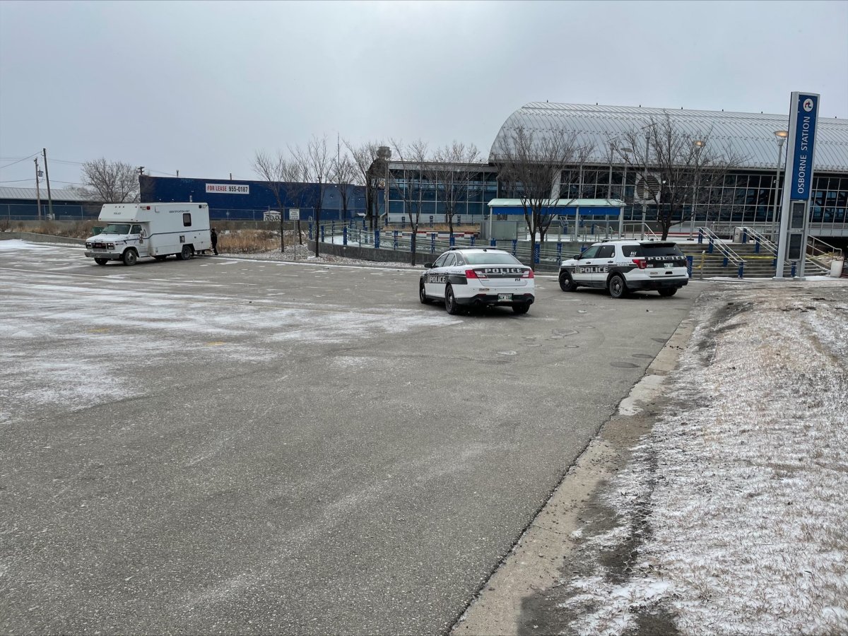 Winnipeg police said workers found an adult body in the Osborne area Tuesday morning.