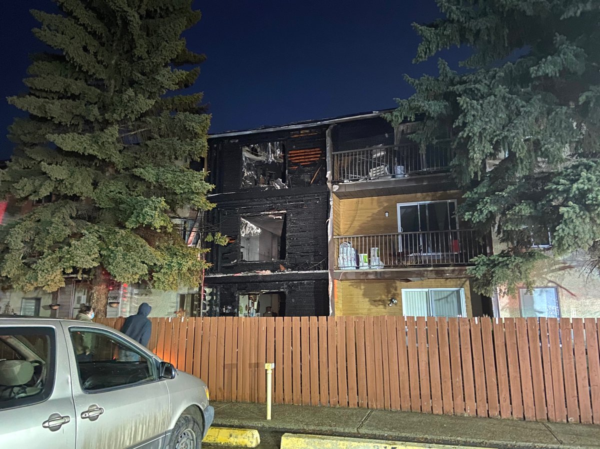 Fire crews were called to an apartment building in the area of 120 Avenue and 82 Street in the Eastwood neighbourhood shortly after 5 a.m. Friday, March 19, 2021.