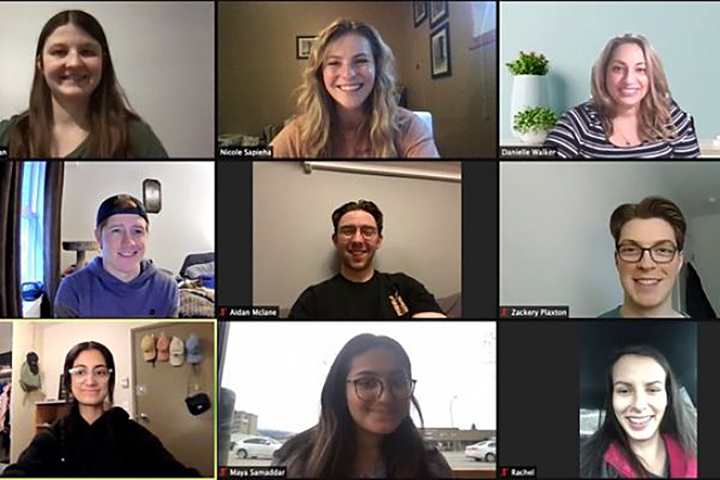 Okanagan College won three first-place titles at the recent Enactus Western Canada regionals. The nationals will take place in May. Above is a photo of the FruitSnaps regional team.