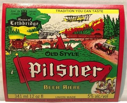 Original label of the Pilsner designed by Louise Sick