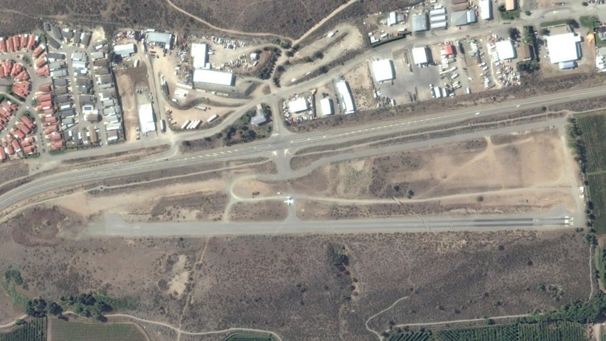 A satellite view of the airport in Osoyoos. The funds will go towards continuing to increase safety, service and site improvements at the Osoyoos Airport.