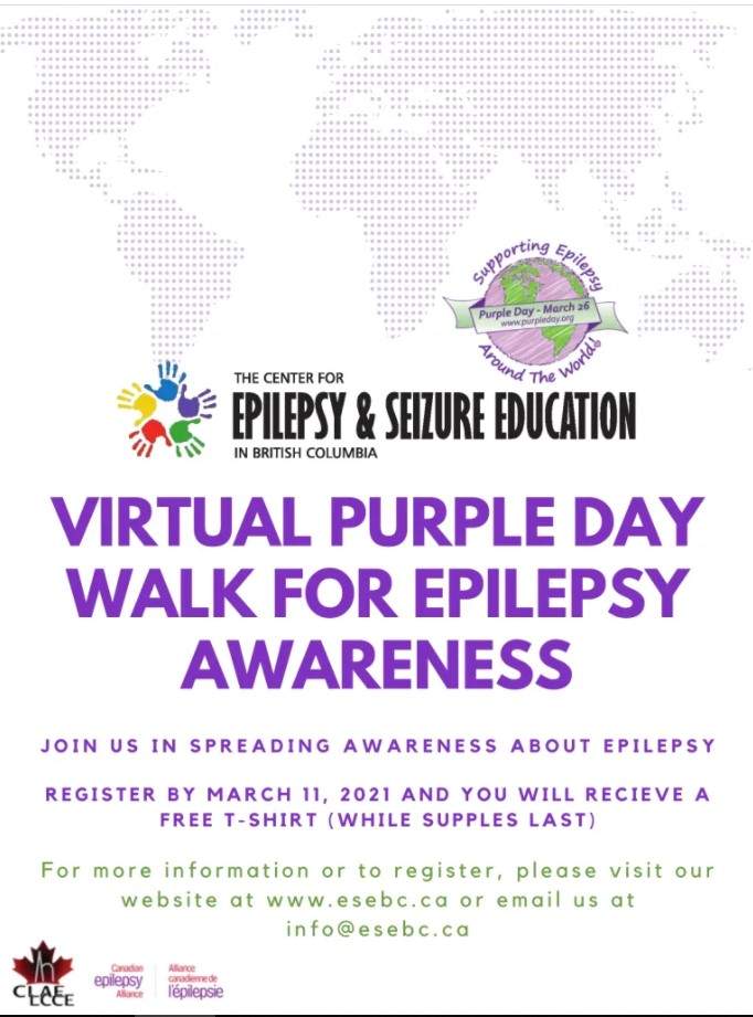 Virtual Purple Day Walk for Awareness - image
