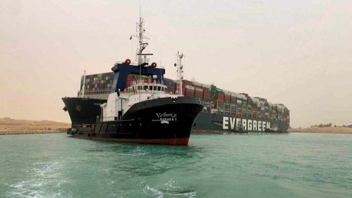 An initial investigation showed the vessel ran aground due to strong winds. Two canal pilots had been aboard the ship when it got stuck. Such an arrangement is customary, but the ship’s captain retains ultimate authority over the vessel, according to shipping experts.