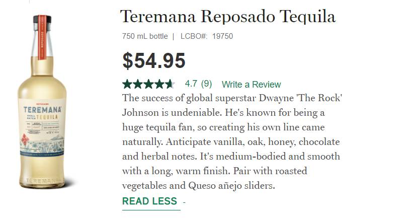 Dwayne Johnson S Tequila Is Now Available At The Lcbo 91 5 The Beat