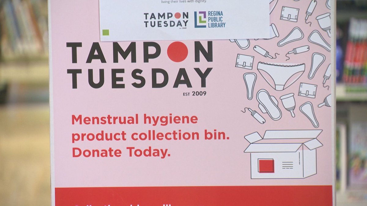 The United Way Regina is promoting Tampon Tuesday — a campaign to collect period products for those who can't afford them. 