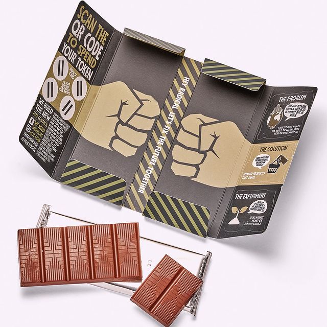 The Other Bar chocolate bar is a pilot project, using blockchain technology, where consumers have the option to help Ecuadorian cocoa farmers, by funding and tracking new cocoa plants.