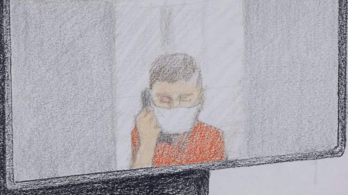 Carlo Tobias appeared in court via video link on Friday, March 26, 2021.