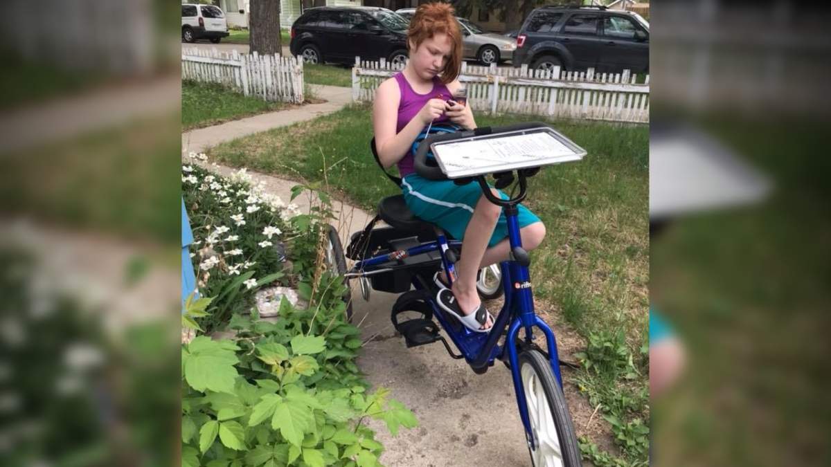 Tobi-Dawne Smith said she's happy her child's adaptive bike was found after someone stole it last week.