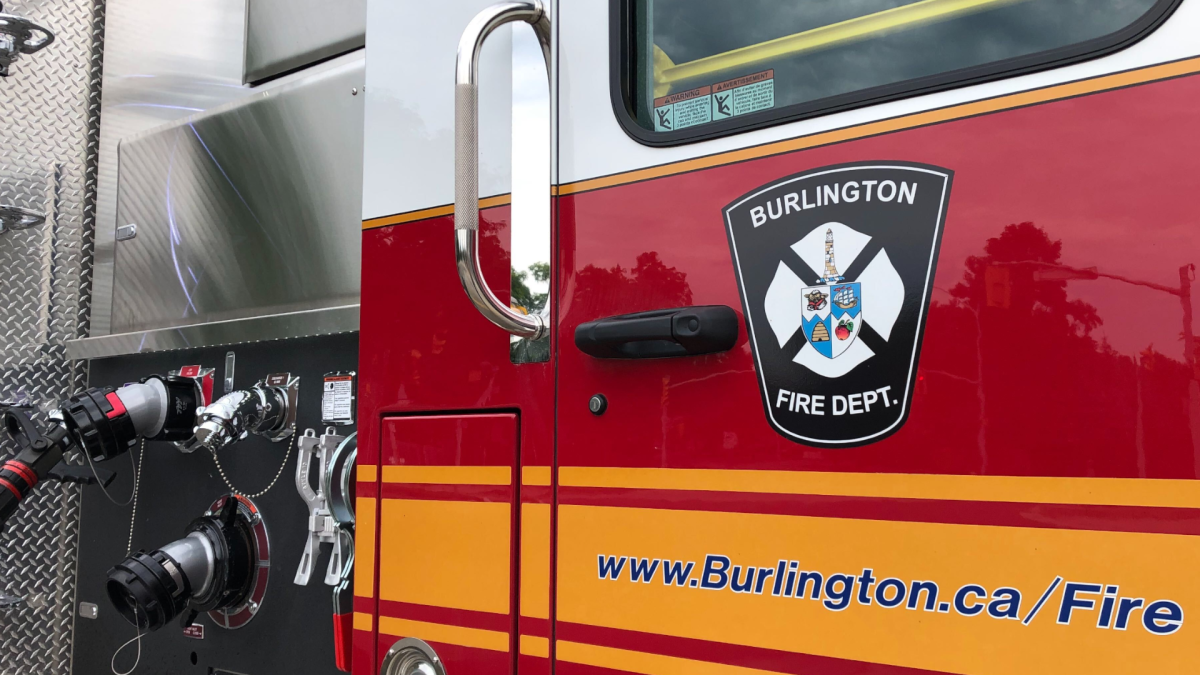 Firefighters in Burlington battled a house fire Friday night.