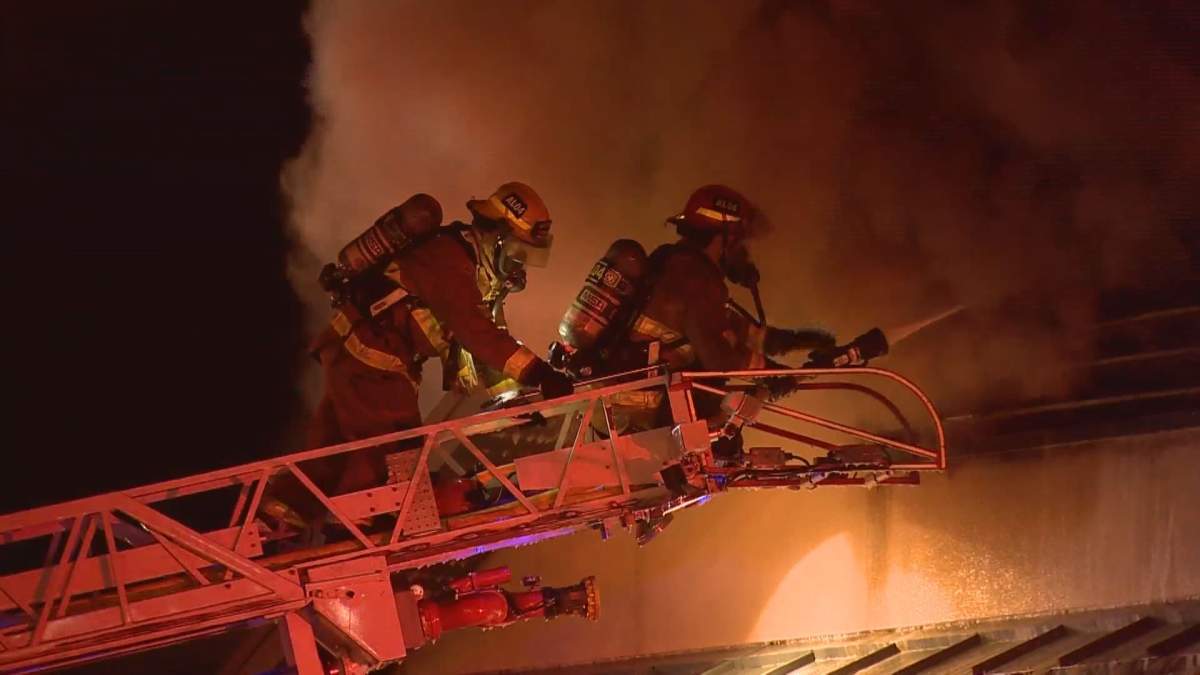 The Calgary Fire Department responded to a blaze on Saturday, March 20, 2021.