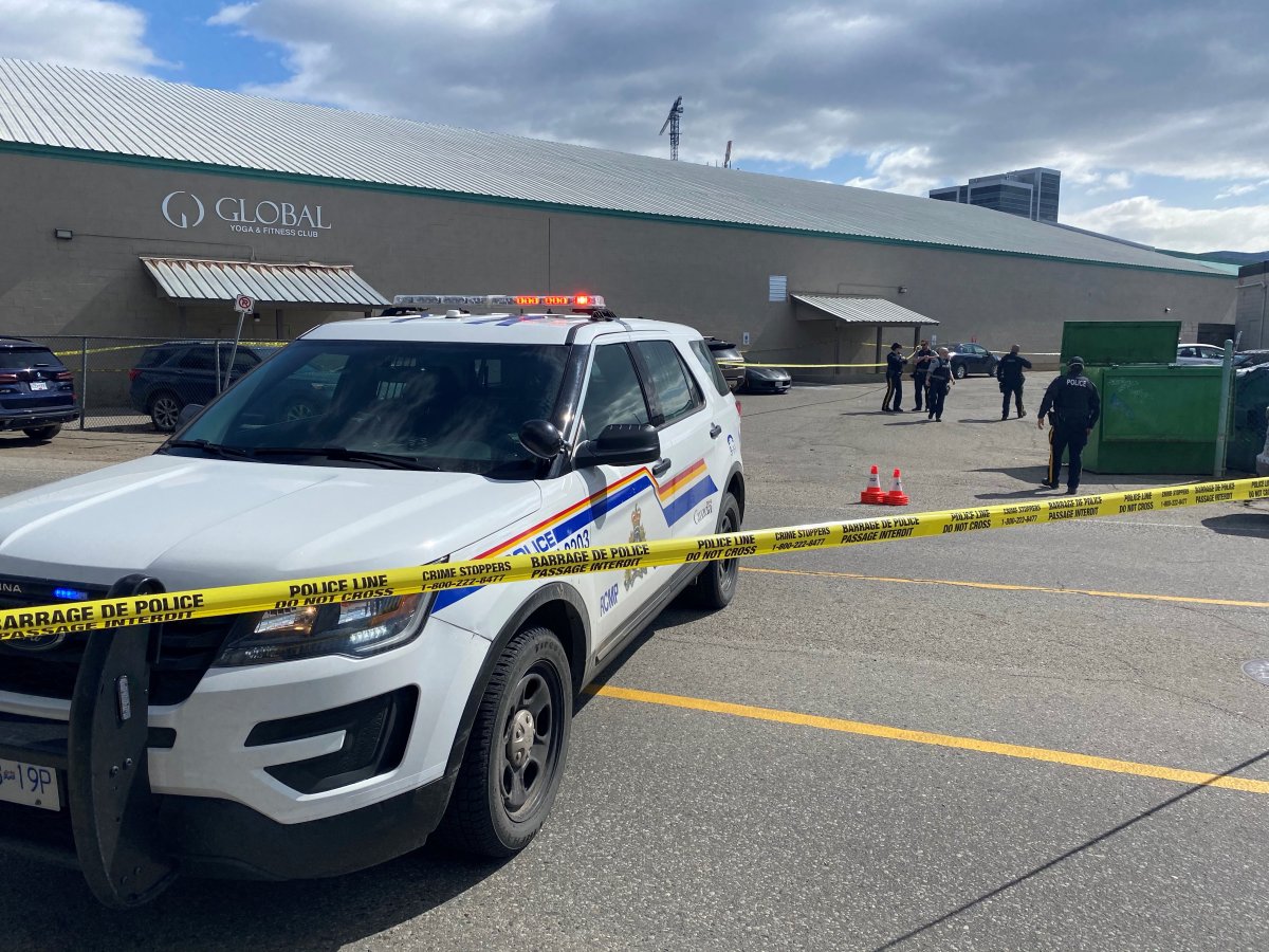 The shooting happened Monday, during lunch, in the parking lot of Global Gym on Harvey Avenue. Police say the getaway car was found torched 30 minutes later.