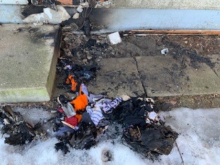 A fire investigator has determined a fire on Howell Avenue caused $5,000 worth of damage and was started by improper disposal of smoking material. 