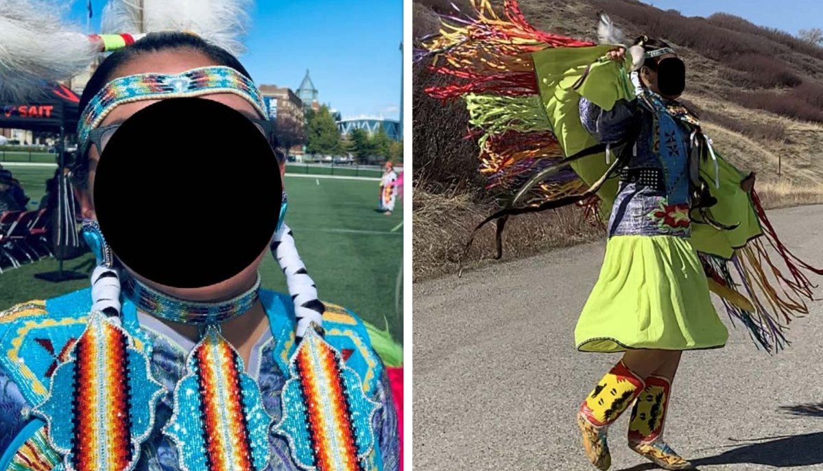 Fort Macleod RCMP are looking for these pieces of Indigenous regalia that were stolen in February 2021.