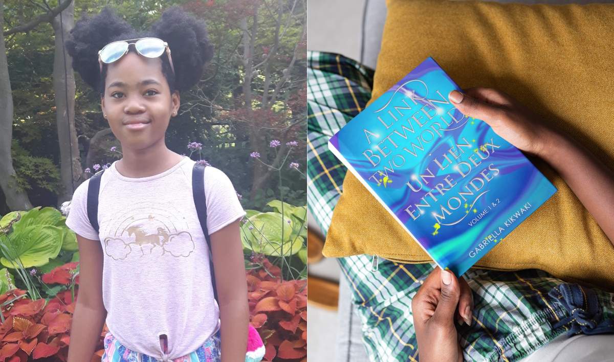 Gabriella Kikwaki, 11, started writing a fantasy series during the pandemic. 