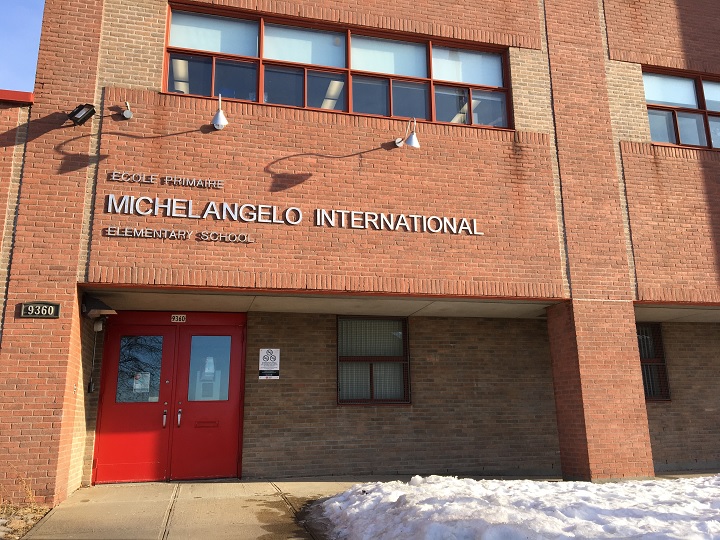 Michelangelo International Elementary School will be closed until March 29 following a rise in COVID-19 cases. Tuesday, March 16, 2021.