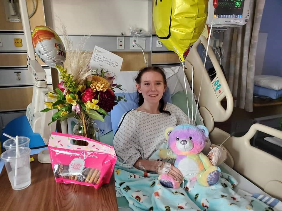 Morgan Maltby recovering in hospital after the Sept. 17, 2020 crash.