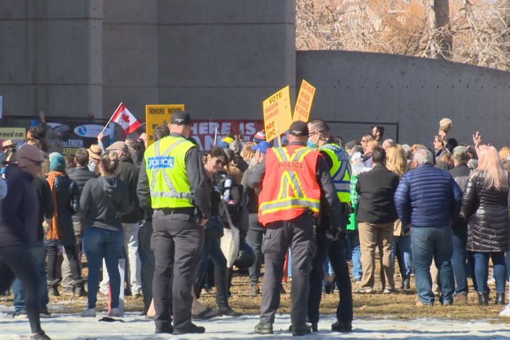 Calgary police condemn racism, respond to weekend anti-lockdown protests