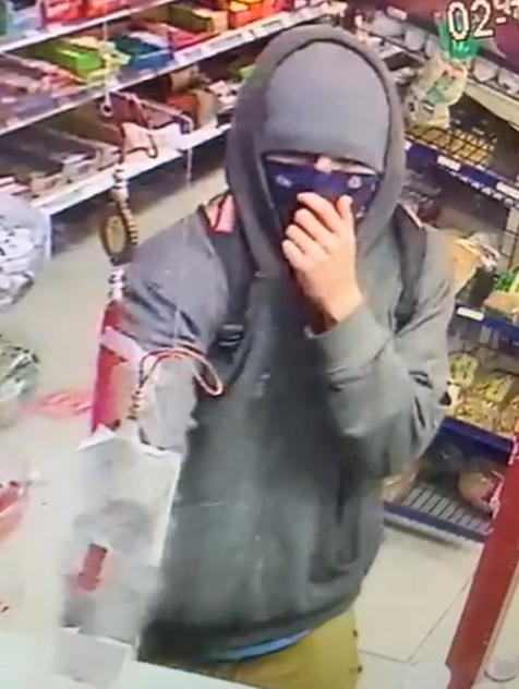 A suspect in a recent Kelowna robbery attempt was captured on surveillance video .