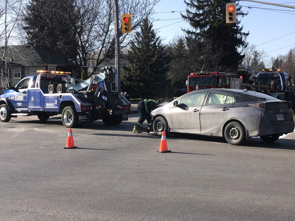 Hit and run in the area of in the area of Hale and Brydges Streets on March 19, 2021