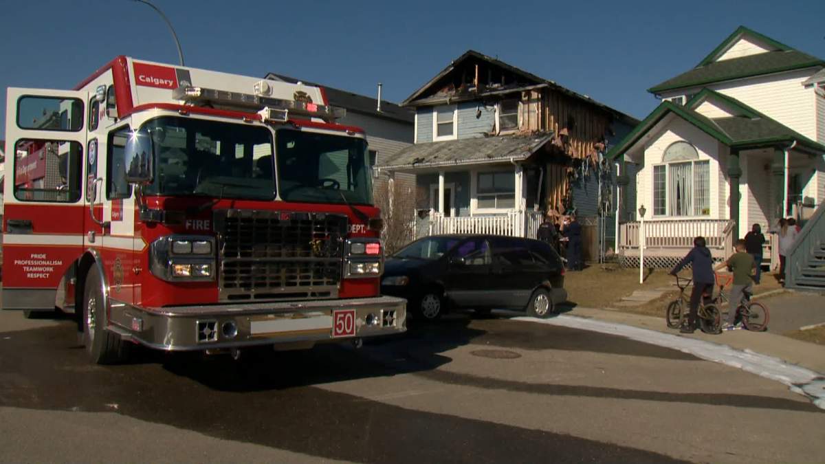 A house fire 200 Block of Carmel Close NE, Friday, April 16, 2021.
