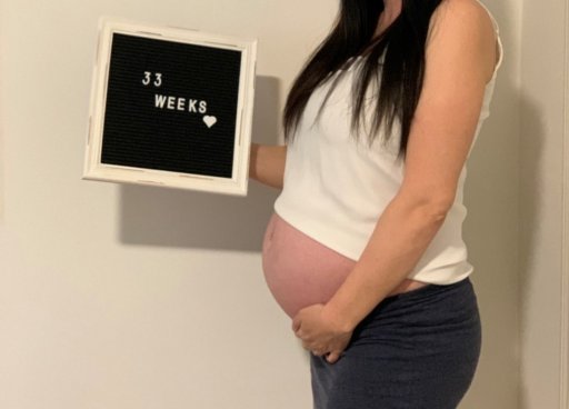 After six years and three different fertility clinics, Lauren, 33, from Edmonton, is pregnant. April 19, 2021.