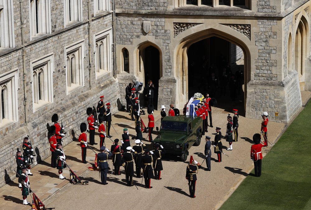 Royal Family mourns Prince Philip with pared down funeral at Windsor Castle amid COVID-19 - image