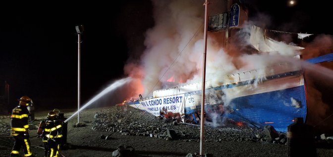 Holiday Park boat fire