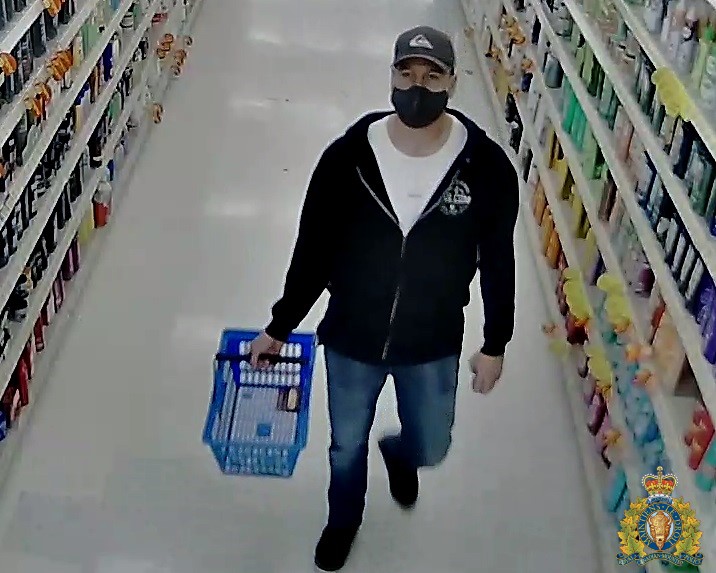 Kelowna RCMP are looking to identify and speak with unknown man, pictured. 