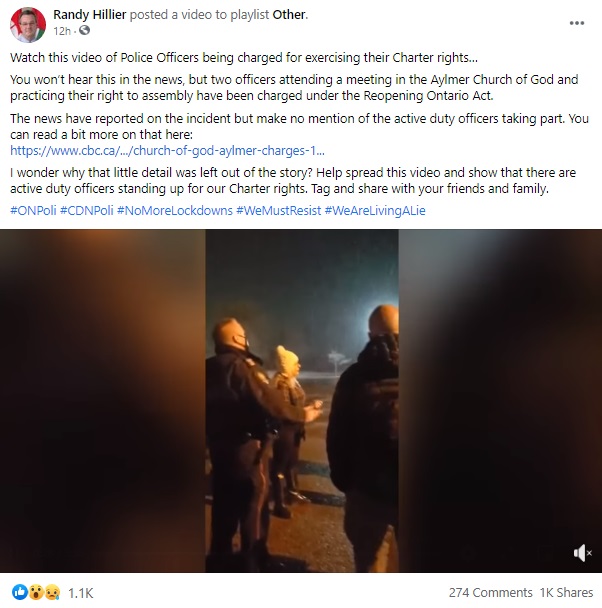 A video capturing part of the interaction was posted on Facebook on Thursday.
