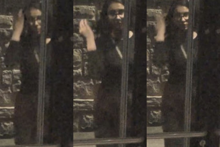 Calgary police are hoping to speak with the woman seen in this picture in regards to a double homicide from April 2019.