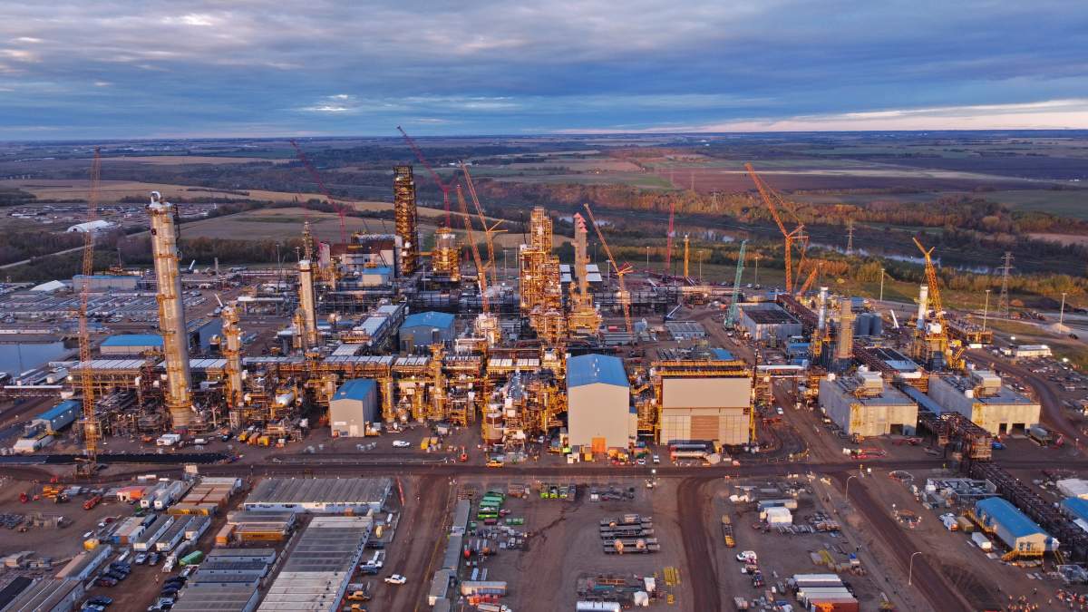 Inter Pipeline's Heartland Petrochemical Complex in Fort Saskatchewan, Alta. is shown in this undated handout photo. 