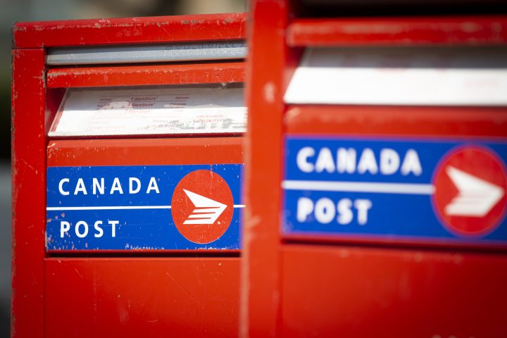 Canada Post mailboxes .